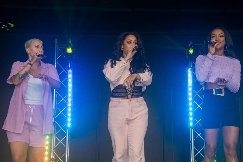 Hit-making trio Stooshe were among the big names entertaining the 6,000-strong crowd at Chesterfield Pride.