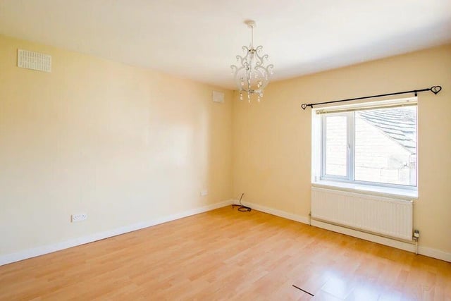 In the upstairs flat there are two bedrooms and a lounge.