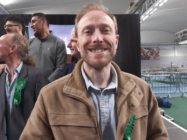 Peter Gilbert, who won Ecclesall ward for the Green Party at the Sheffield City Council May 2024 elections. Picture: Julia Armstrong, LDRS