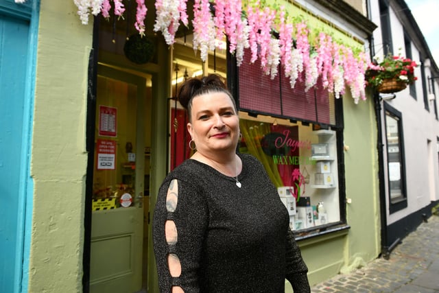 August also saw the launch of Jayne's Wax Melts Bar in Wooer Street, Falkirk. Owner Jayne McDonald. Picture: Michael Gillen.