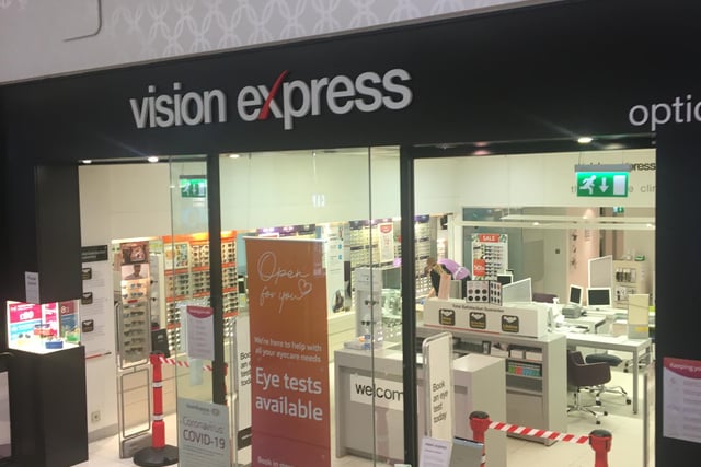 Some essential retail in Ocean Terminal, including Vision Express, has remained open during lockdown