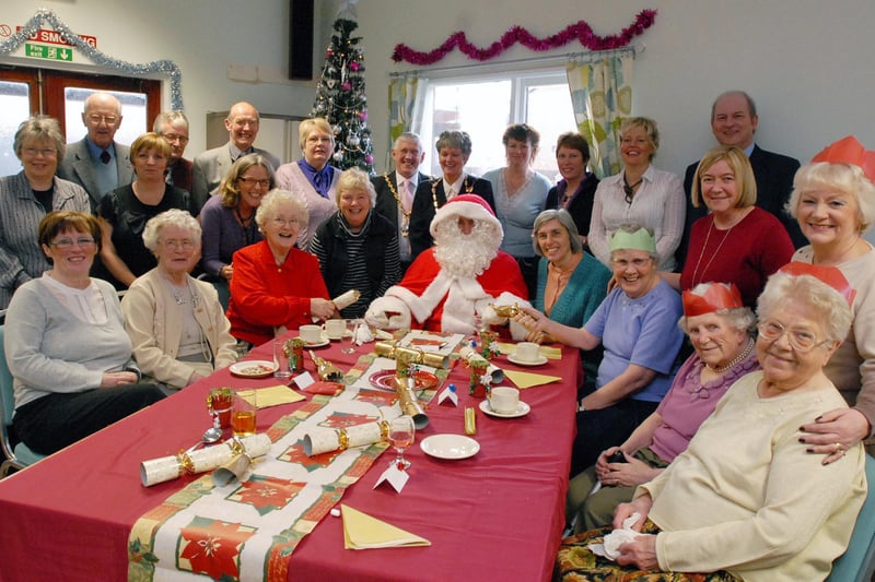 The Happy At Home Christmas party at St Gregory's RC Church Hall in 2008 with Deputy Mayor Coun John Anglin and his wife Chris. Were you there?