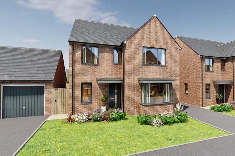 This four-bed detached home is on the market from £305,000.