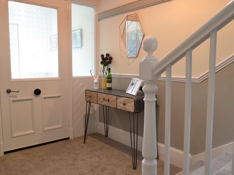 Front door into hallway