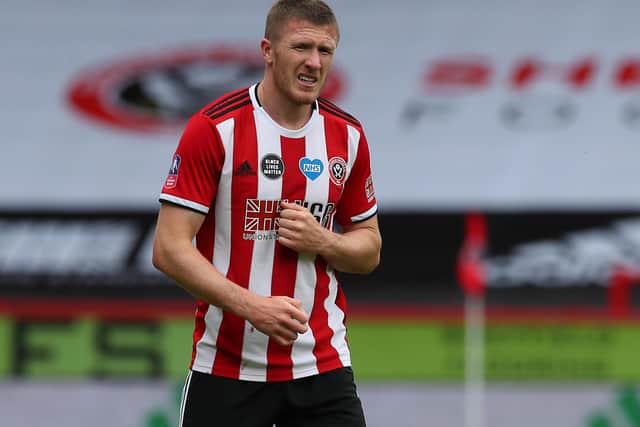 John Lundstram hurt his shoulder in Premier League action for Sheffield United but is prepared to play against Chelsea: Simon Bellis/Sportimage