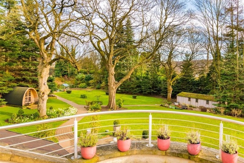 The property is situated amid 1.4 acres of landscaped south facing gardens, which include an impressive garden room with electricity and water, a greenhouse and a free-standing shed.