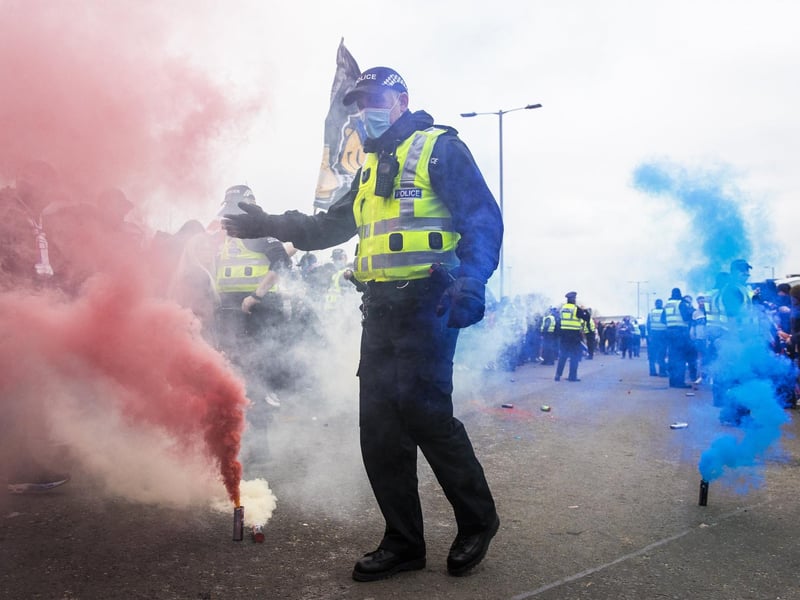 Rangers fans pre match during a Scottish Premiership match between Rangers and St Mirren at Ibrox Stadium, on March 06, 2021, in Glasgow, Scotland. (Photo by Craig Williamson / SNS Group)