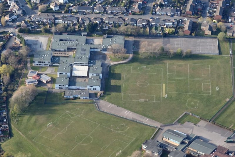The buildings and sports pitches of Holgate Academy