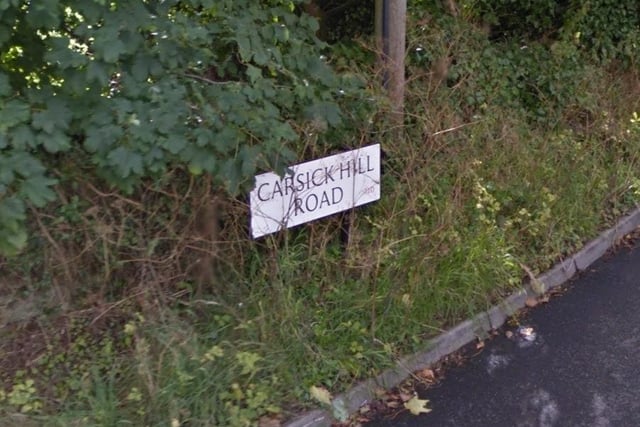 Carsick Hill Road is an odd name for a hill until you realise that Fulwood houses the majority of the University of Sheffield’s first year students. Factor that in and the name perhaps unintentionally makes sense!