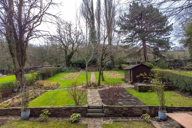 The beautifully landscaped and enclosed garden complement the home and gently ascends to the top of the plot where open fields stretch up the hill to Bents Green.