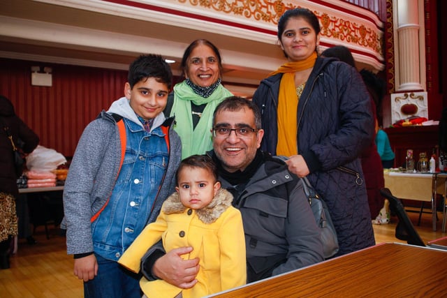 The Mohammad family from Larbert had a good time at the Dobbie Hall.