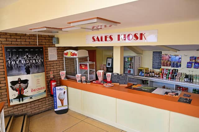 The newly refurbished kiosk area