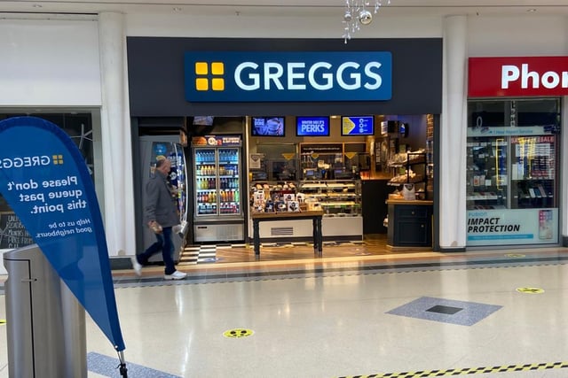 Greggs is one of a few businesses still trading in The Bridges.