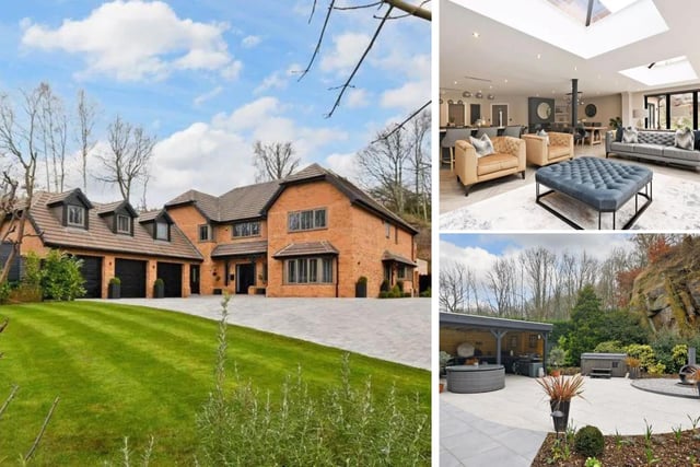 This seven-figure home comes with six bedrooms and six baths.