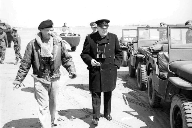 Churchill meets Montgomery in Normandy on 12th June.
Picture: Imperial War Museum