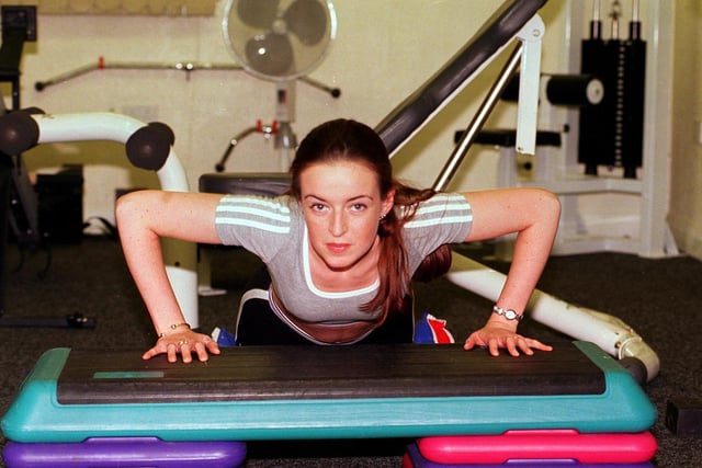 Sarah Crabtree Fitness at the George Jowsey Gym on Ecclesall Road back in 2003
