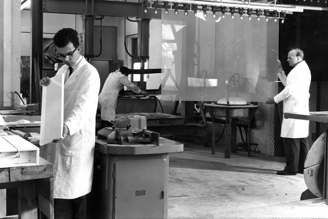 The technical Services lab at Lenning Chemicals in 1966.