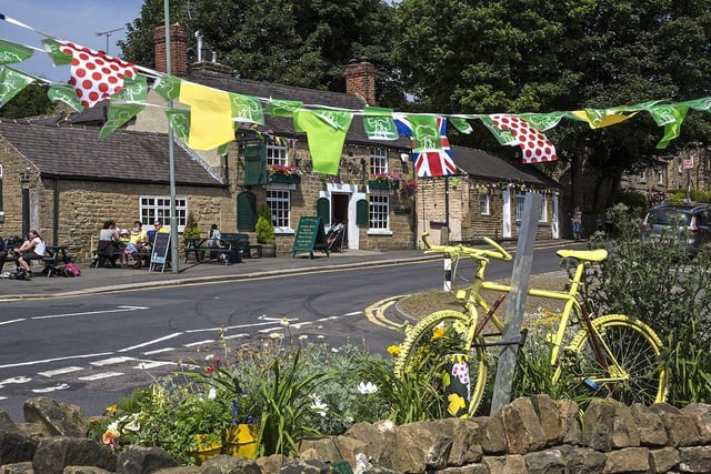 Cycle-themed decorations up for the Tour de France in Grenoside