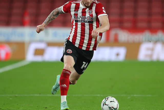 Scotland international Oliver Burke in a rare outing for Sheffield United this season: Simon Bellis / Sportimage