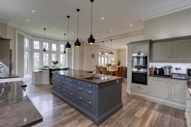 Easily the 'main kitchen' in this house, the open design is a very modern touch to this historic house.