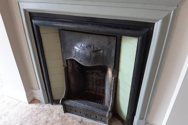 This fireplace is being retained.