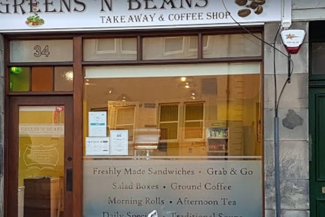 Greens N Beans at 34 Hunter Street Kirkcaldy.
Rated on October 5