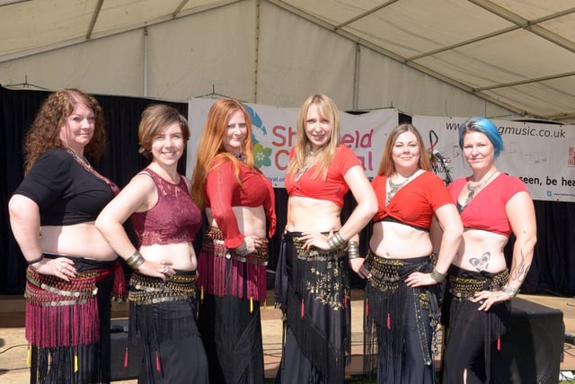 Sheffield Fayre and Sheffield Carnival at Norfolk Park August Bank Holiday 2017.  Sheffield based belly dance troup Sisters of Tribellica