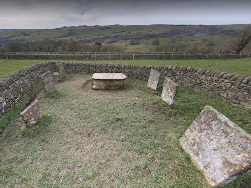 The Riley graves are found in a field next to Riley Lane just outside of the village. The collection of headstones mark the resting place of the Hancock family who were each killed by the plague over a 12 day period in August 1966. They were buried together outside of the village to prevent further spread of the disease from their bodies which still carried the infection.