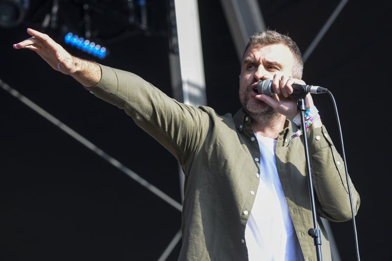 Jon McClure of Reverend and the Makers on the main stage at Hillsbrough last year