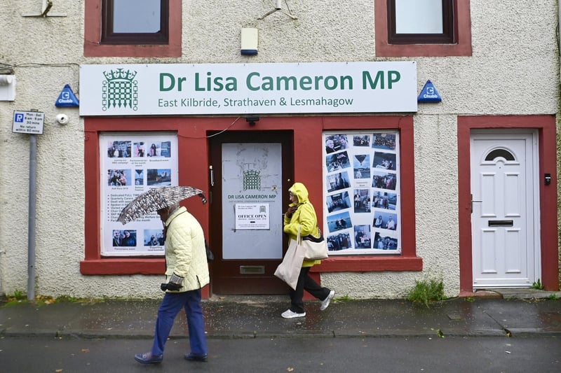 East Kilbride, Strathaven & Lesmahagow are expected to vote Labour after the controversy of Lisa Cameron MP who defected from the SNP to the Conservatives.