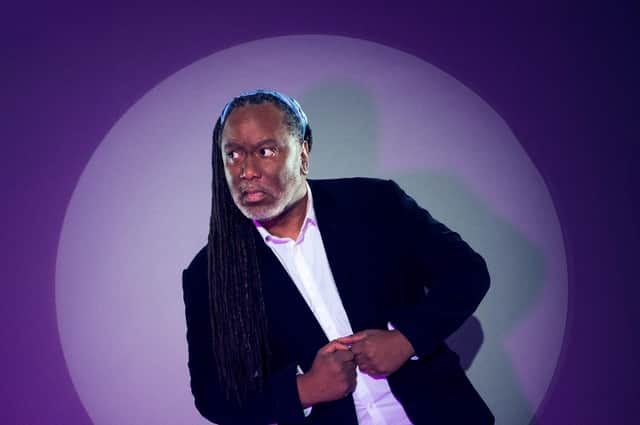“I try to handle difficult conversations with the same honesty and consistent patience as I do with any other subject” says Reginald D. Hunter on his sometimes controversial subject matter. Photo by KASH YUSAF from Will Wood
