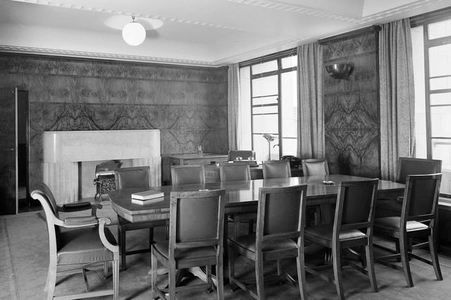 The Secretary of State for Scotland's room in St Andrew's House, on Calton Hill, in 1950.