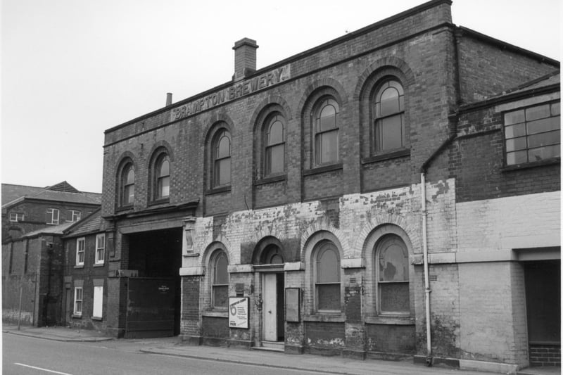 The original Brampton Brewery on Chatsworth Road, Chesterfield.
