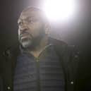 BARNSLEY, ENGLAND - MARCH 21: Darren Moore, Manager of Sheffield Wednesday, looks on prior to the Sky Bet League One between Barnsley and Sheffield Wednesday at Oakwell Stadium on March 21, 2023 in Barnsley, England. (Photo by George Wood/Getty Images)