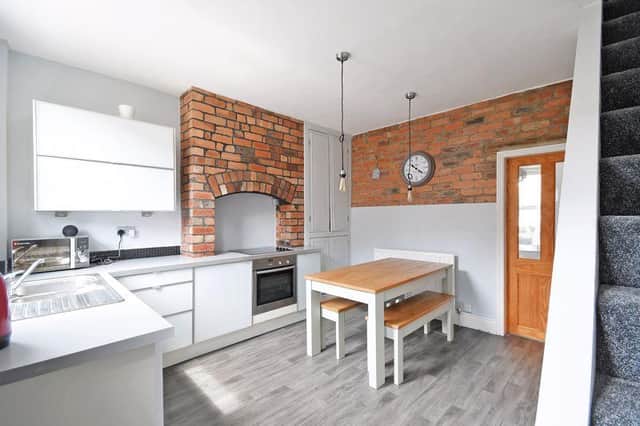 The kitchen at Duncan Road in Crookes. There three properties are brilliant options for families searching for a new home.