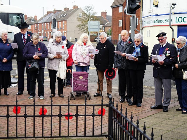Residents paid their respects
