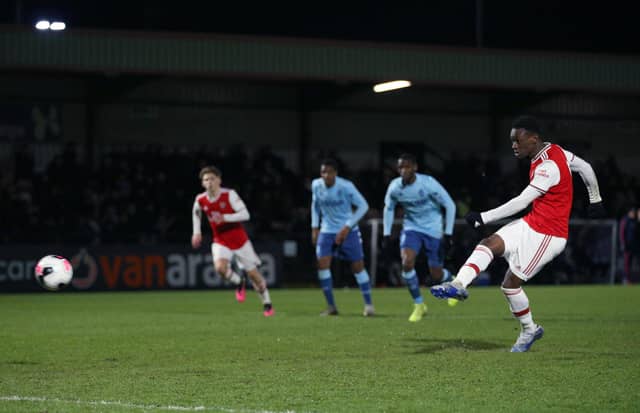 Balogun has said he's ready for a new challenge after dominating under-23 football. Could the prospect of linking up with Miguel Azeez work in Pompey's favour? (Photo by James Chance/Getty Images)