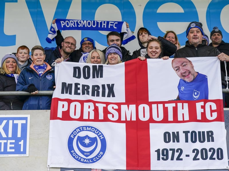 6 January 2024: 1,517 Pompey fans made the trip to Whaddon Road