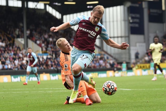 One of the biggest VAR decisions against Burnley this season was their overturned penalty against Arsenal when the technology ruled correctly that Aaron Ramsdale had touched the ball before bringing down Matej Vydra.