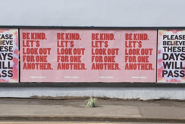 Artwork from much-loved Sheffield son Pete Mckee encouraging people to ‘be kind to the front line’ has been popping up across Sheffield and the North. The artwork has been spotted across the city including on Shoreham Street and Myrtle Road, as well as in Manchester city centre.