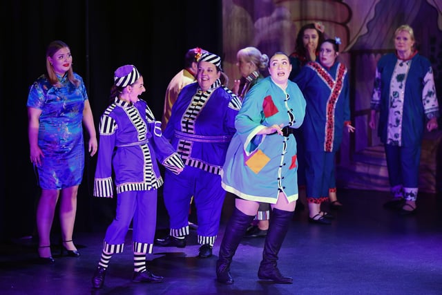 Larbert Musical Theatre members return to the stage after a Covid-enforced two-year break to put on a stirring performance of Aladdin.