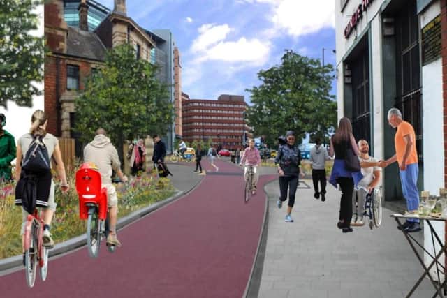 The entrance to St Mary's Gate will become more accessible for cyclists and pedestrians.