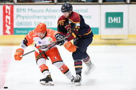 Sheffield Steelers' Brandon Connolly at Guildford Flames