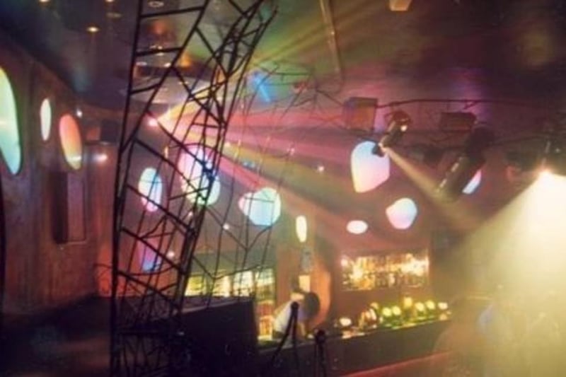 A light show above the bar - but which Mansfield venue was this?