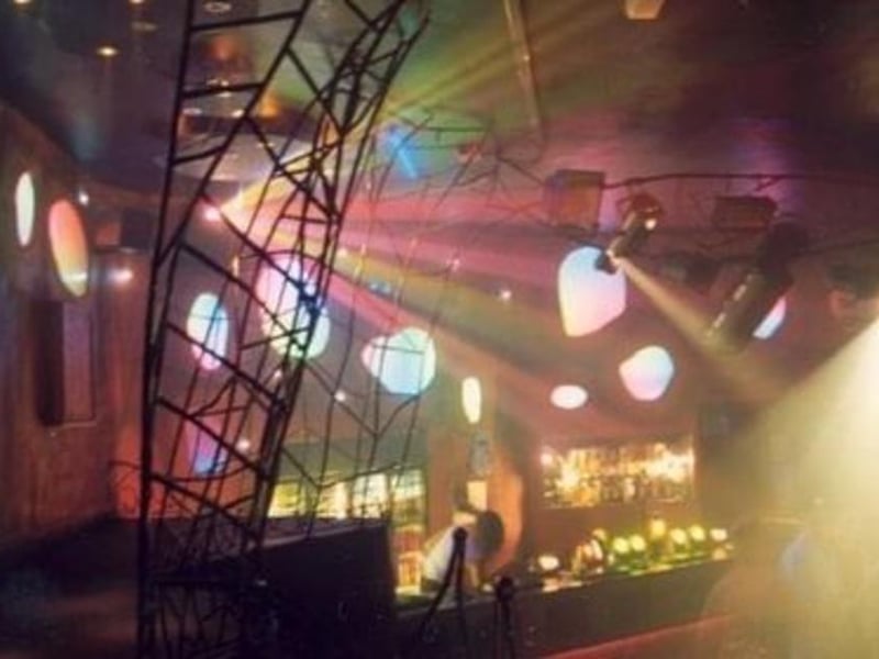A light show above the bar - but which Mansfield venue was this?