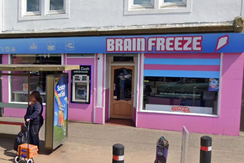 The colourful Brain Freeze shop on Falkirk's Grahams Road is a popular spot on a hot day.
