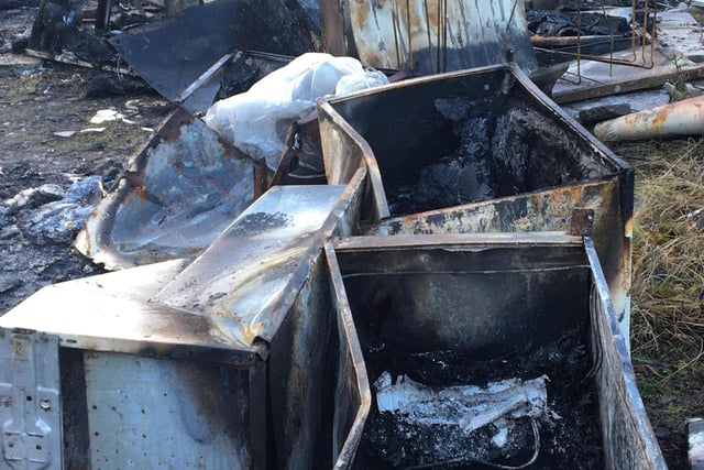 More fridges and freezers burned out in the forest