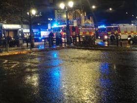 Fire crews and police outside the Premier Inn in Doncaster on Thursday, December 9, following what turned out to be a false alarm