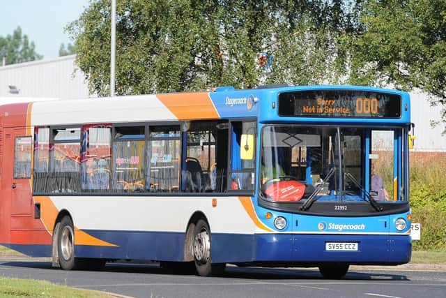 Stagecoach said its bus services would operate to reduced timetables.