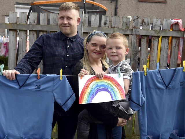 Laura McAllister was nominated as a nurse working at the ICU at the Sick Kids hospital. She got married a few days before lockdown so has spent all her married life in these strange times. Picture: Lisa Ferguson.